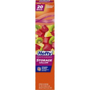 imageHefty Press to Close Plastic Bags for Food Storage Quart Size 25 CountPress to Close
