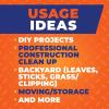 imageHefty Steelsak Heavy Duty Large Trash Bags Gray Unscented 39 Gallon 30 Count30 Count Pack of 1