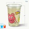 imageHefty Zoo Pals Kids Cups Animal Printed Kids Plastic Cups for Birthday Parties or Everyday Use Great for Small Hands to Hold 25 Count 10 Fl Oz10oz Cup