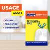 imageHefty Essentials Drawstring 13 Gallon Kitchen Trash Bags 45 Count Tall Unscented Trash Bags for Kitchens Home Offices or Laundry Rooms Easy to Tie Lift and Carry White