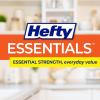 imageHefty Essentials Drawstring 13 Gallon Kitchen Trash Bags 45 Count Tall Unscented Trash Bags for Kitchens Home Offices or Laundry Rooms Easy to Tie Lift and Carry White