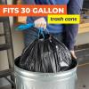 image:imageHefty Essentials Drawstring 30 Gallon Trash Bags 56 Count Bulk Black Garbage Bags for Garages Parties Large Trash Items and More Scent Free Black