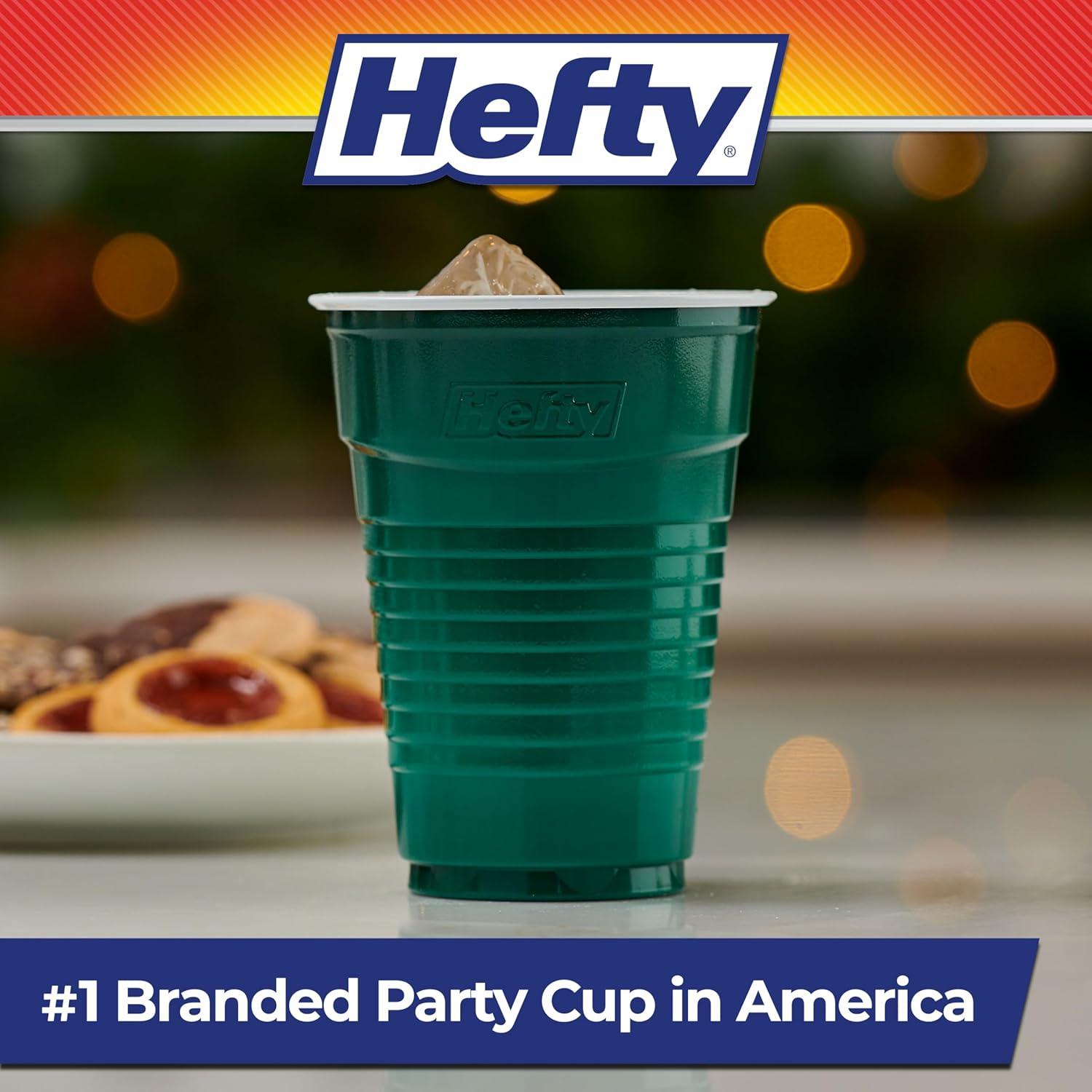 image:imageHefty Party On Disposable Plastic Party Cups 76 Count 16 Oz Cups in Assorted Patriotic Colors and 18 Oz Clear Cups with Festive Firework Print for Fourth of July Celebrations and Summer EntertainingFestive