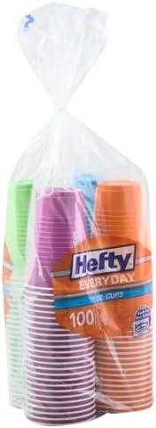 image:imageHefty Party On Disposable Plastic Party Cups 76 Count 16 Oz Cups in Assorted Patriotic Colors and 18 Oz Clear Cups with Festive Firework Print for Fourth of July Celebrations and Summer EntertainingAssorted
