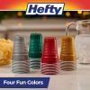 image:imageHefty Party On Disposable Plastic Party Cups 76 Count 16 Oz Cups in Assorted Patriotic Colors and 18 Oz Clear Cups with Festive Firework Print for Fourth of July Celebrations and Summer EntertainingFestive