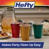 image:imageHefty Party On Disposable Plastic Party Cups 76 Count 16 Oz Cups in Assorted Patriotic Colors and 18 Oz Clear Cups with Festive Firework Print for Fourth of July Celebrations and Summer EntertainingFestive